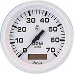 Faria 33132 Dress White 6000 RPM Tach/Hourmeter