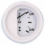 Faria 13122 Dress White Mercury/Yamaha Trim Gauge