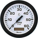 Faria 32932 Euro White 6K Tachometer/Hourmeter