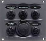 BEP Marine 5 Switch Panel Splash Proof