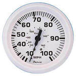 Faria 33112 Dress White 55 MPH Speedometer