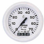 Faria 33150 Dress White 7000 RPM Tach/System Check