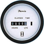 Faria 12913 Euro White Hourmeter