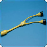 Marinco 153AY Y Adapter 2-30A to 1-50A 125/250V