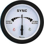 Faria 32907 Euro White Duel Engine Sync Gauge