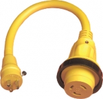 Marinco 104SPP 30A-15A LED Pigtail Adapter