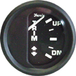 Faria 12827 Euro Black OMC Trim Gauge