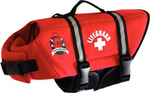 Paws Aboard Red Neoprene Dog Life Vest