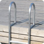 Dock Edge Welded Aluminum Fixed Ladders