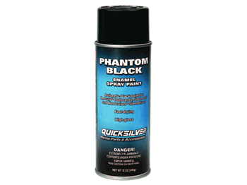Quicksilver Quicksilver Paints And Finish Mercury Colors Phantom Black Paint 12 Oz #:QSL 802878Q1