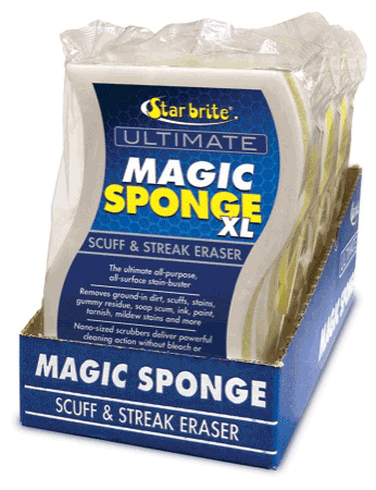 Starbrite Ultimate Magic Sponge Xl – 8 Pack Display #:SBC 41008