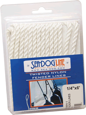 Seadog Fender Line Twisted Nylon, White