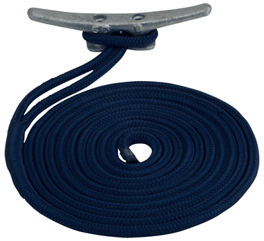 Seadog Premium Dock Line Double Braided Nylon, Navy