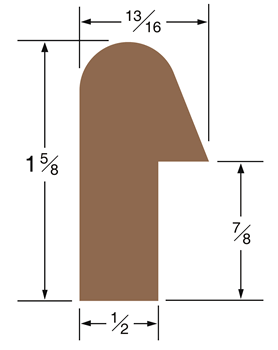 Seateak Rail Molding #:WTR 60831