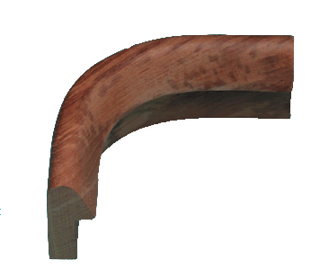 Seateak Rail Molding Outside Corner #:WTR 60833