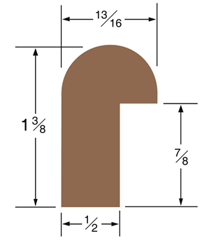 Seateak Edge Molding #:WTR 60835