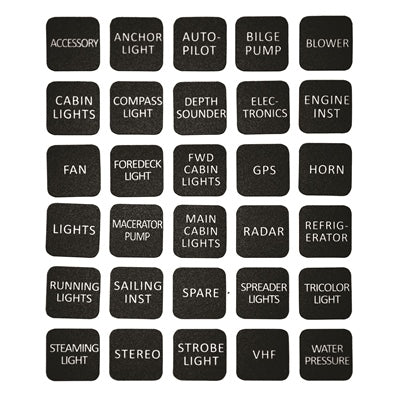 Marpac Label Kit for Lighted Panels