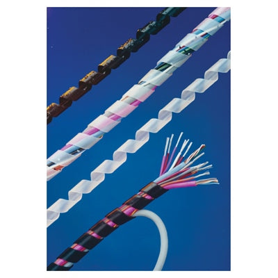 M M Newman Corp. Black Polyethylene Teli-Tube Spiral Cable Wrap